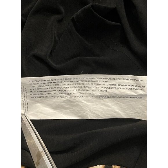 Joseph Ribkoff 153690 Black Leopard Print Sheath Dress Gold Ring Accent 6 Canada - Picture 10 of 10